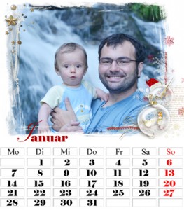 Kalender Januar fotokalender mit foto