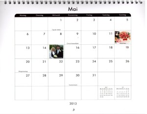 Fotokalender gestalten