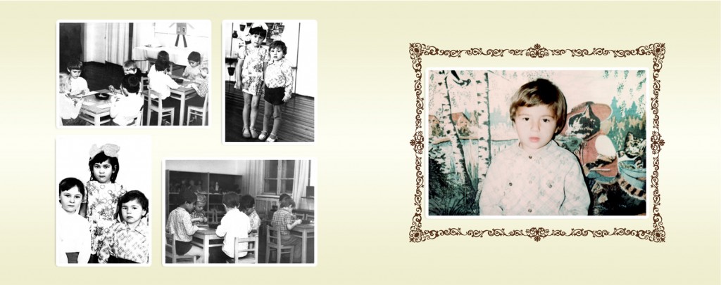 gestaltung fotobuch retro familie geschichte